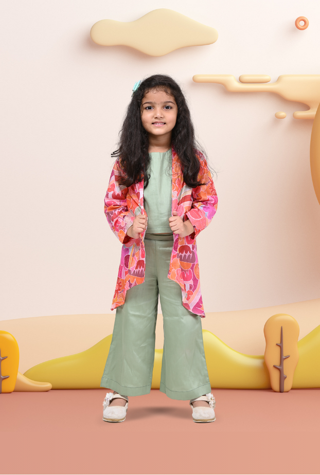 3pc Cotton Rich Outfit For Girl By Kiddicot