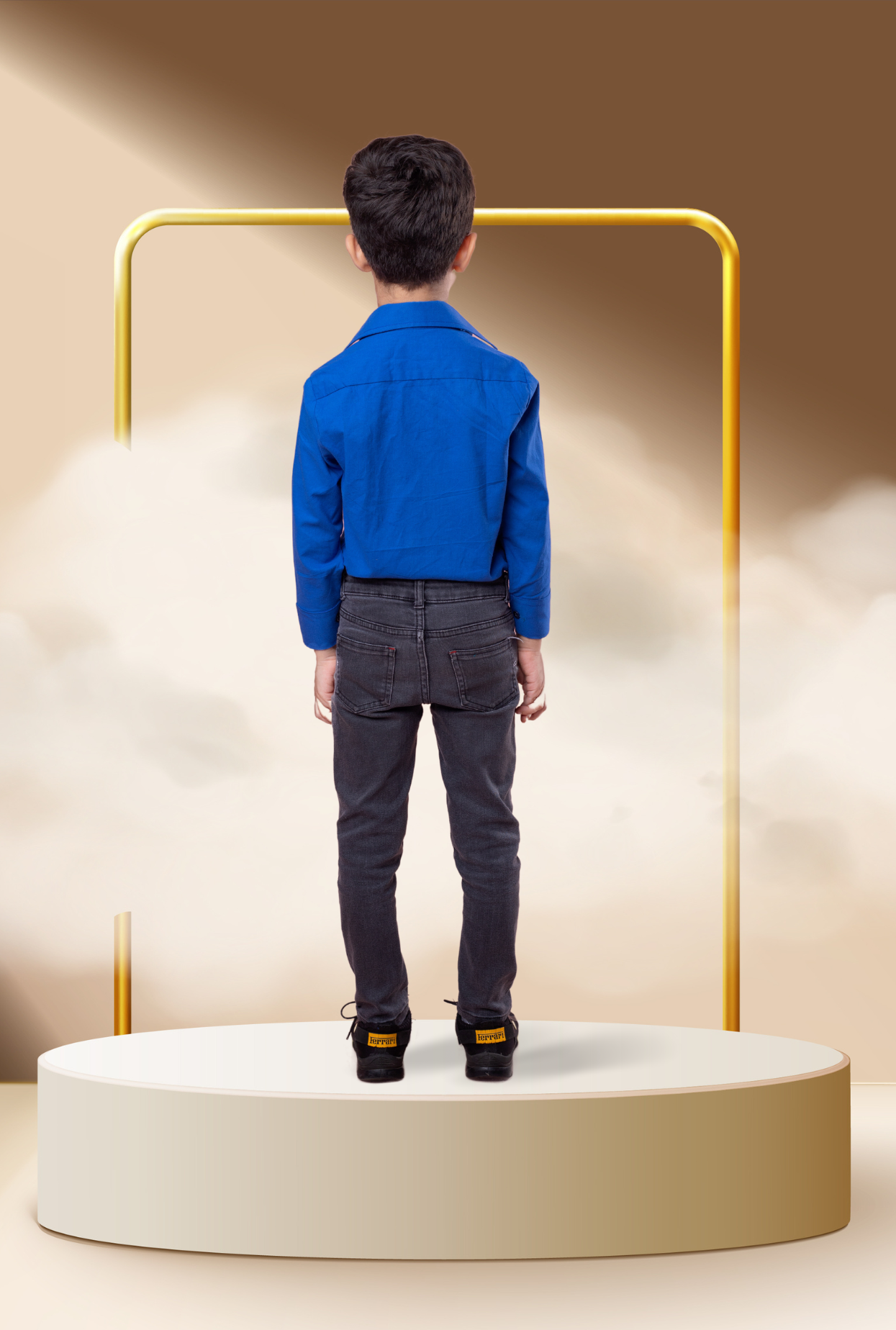 Overlapped Ace Handpainted Shirt For Boys By Kiddicot