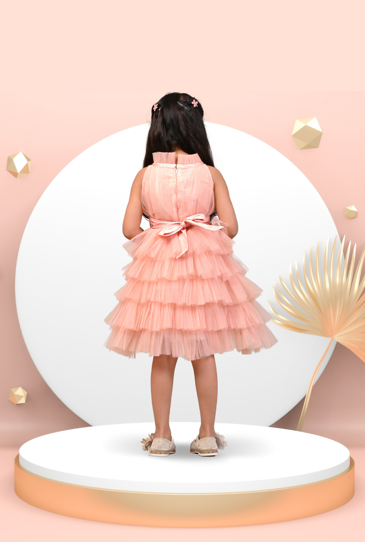 Multilayered Bee Handpainted Dress