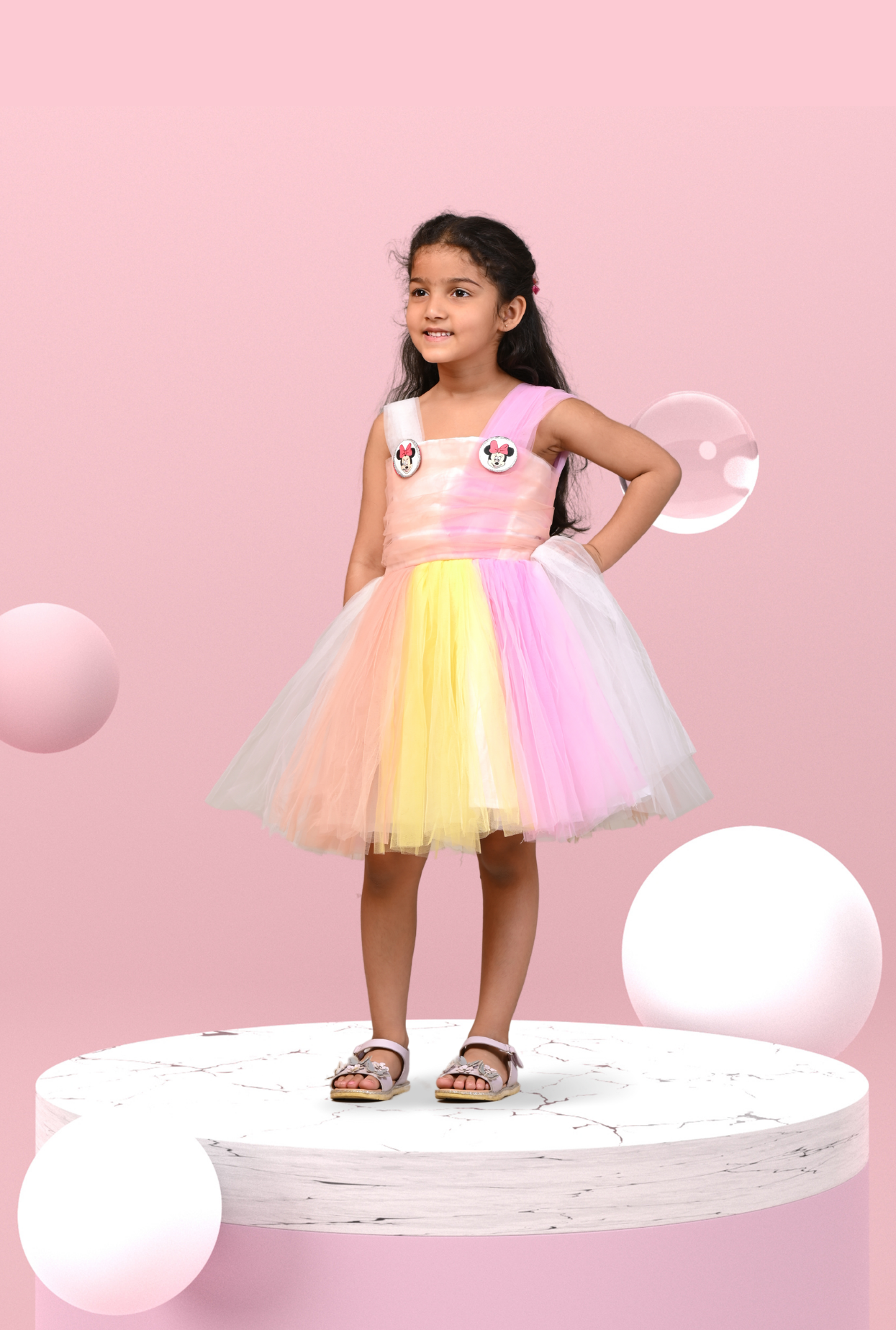 Minni Mouse Multicolor Tulle Dress