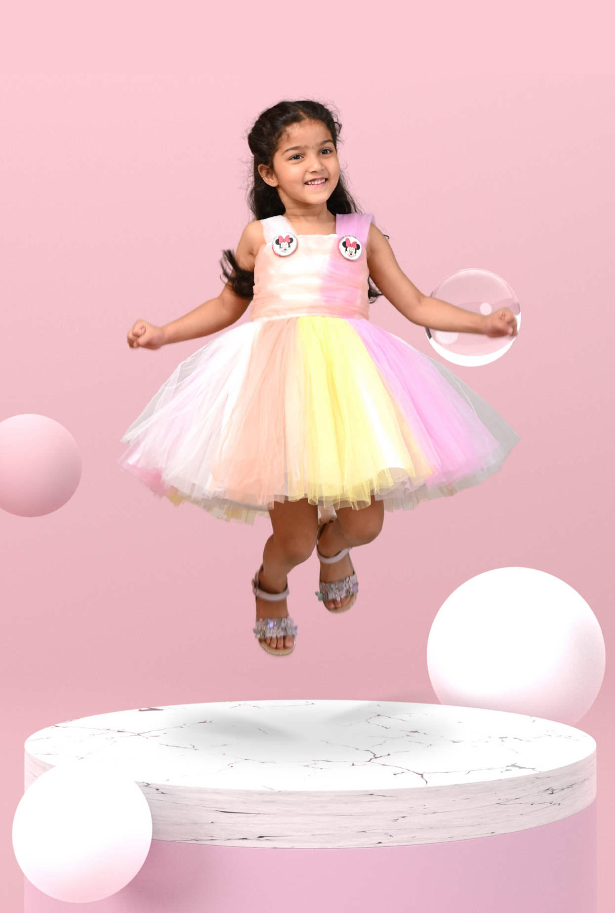 Minni Mouse Multicolor Tulle Dress
