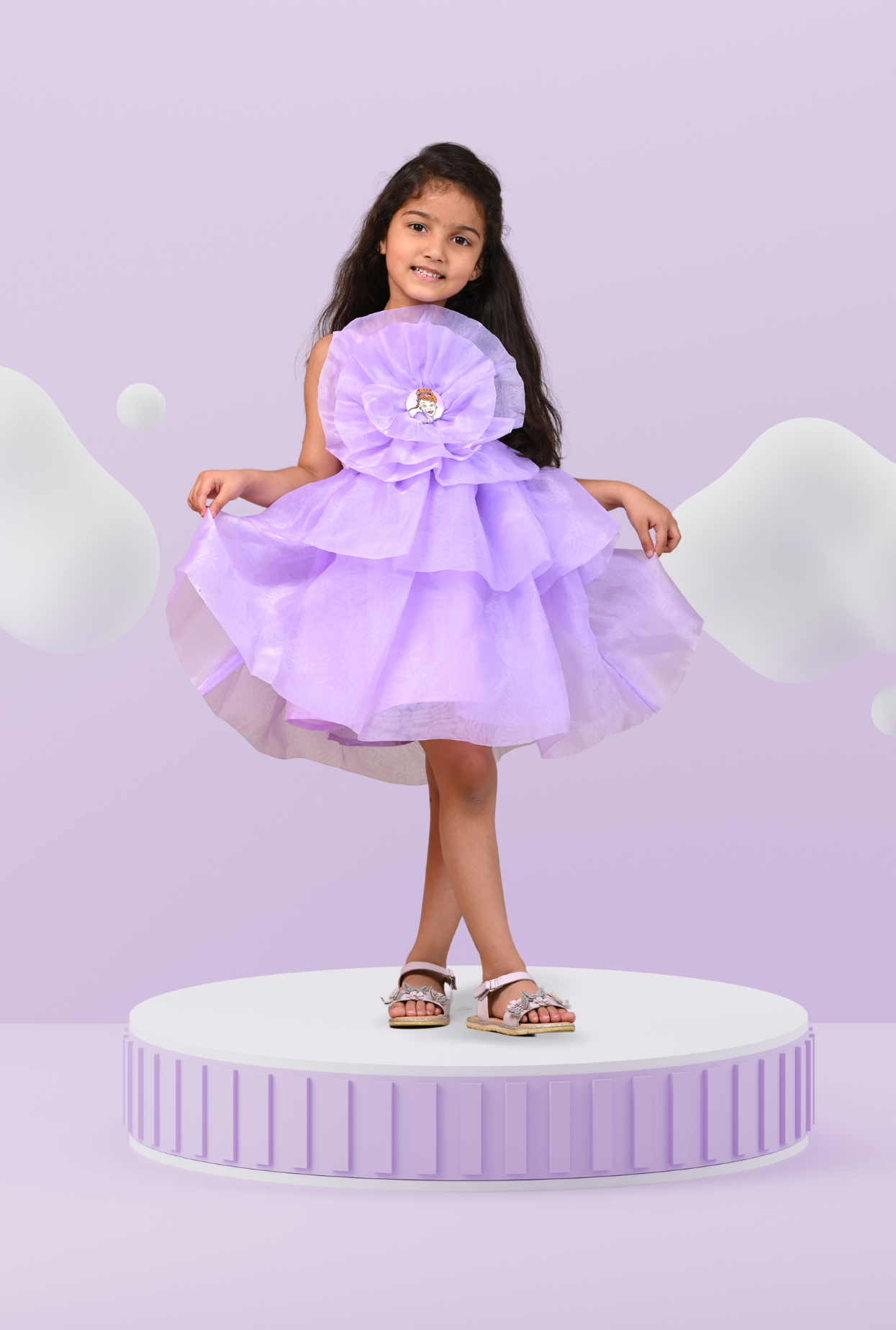 Princess Embellished Organza Dress