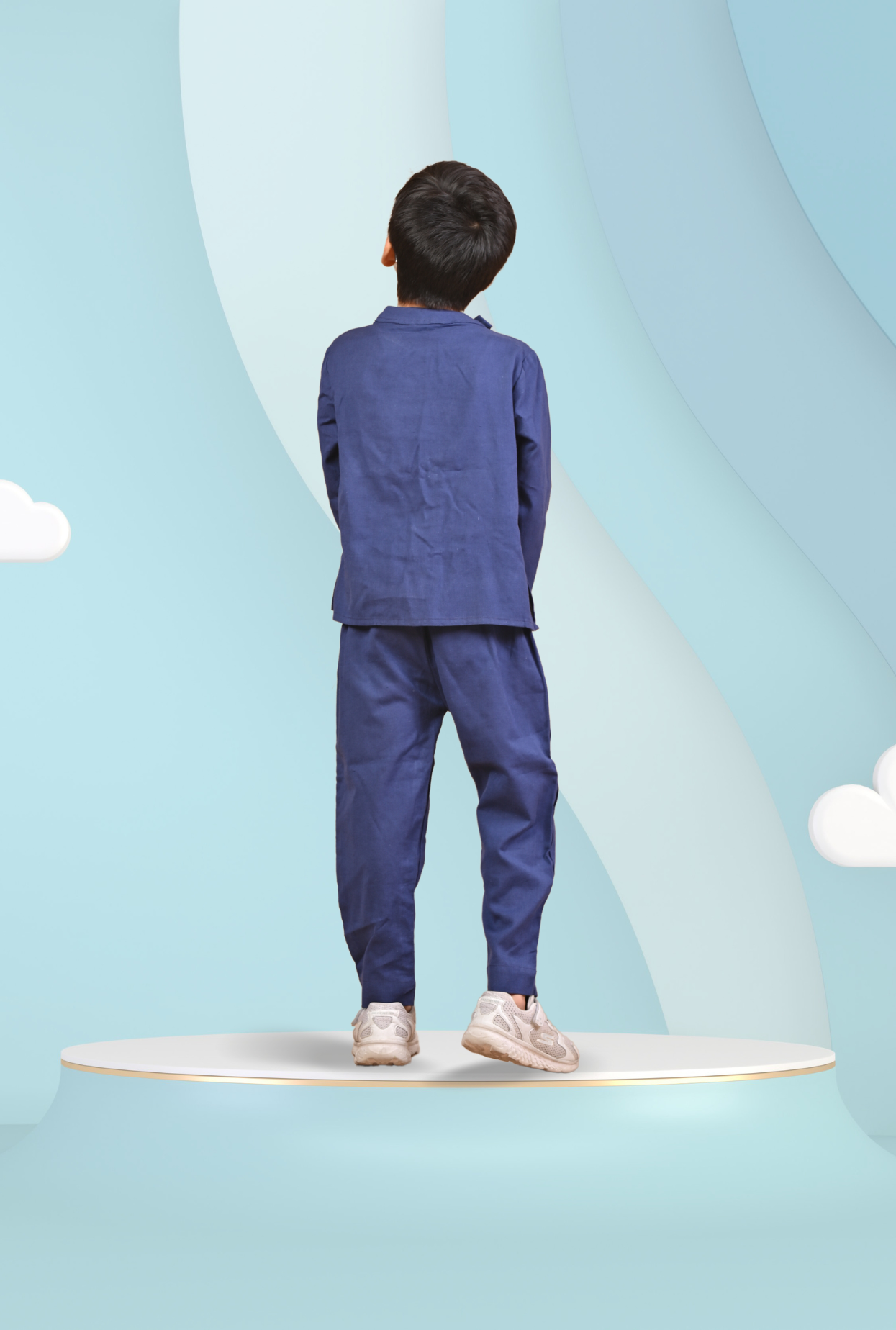 2 Pc Cotton Rich Handpainted Outfit For Boys by Kiddicot