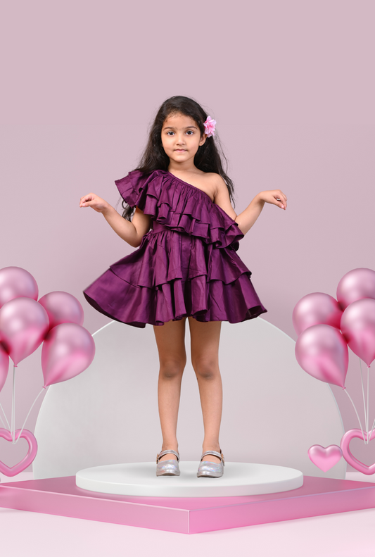 Pure Cotton Ruffled Dress