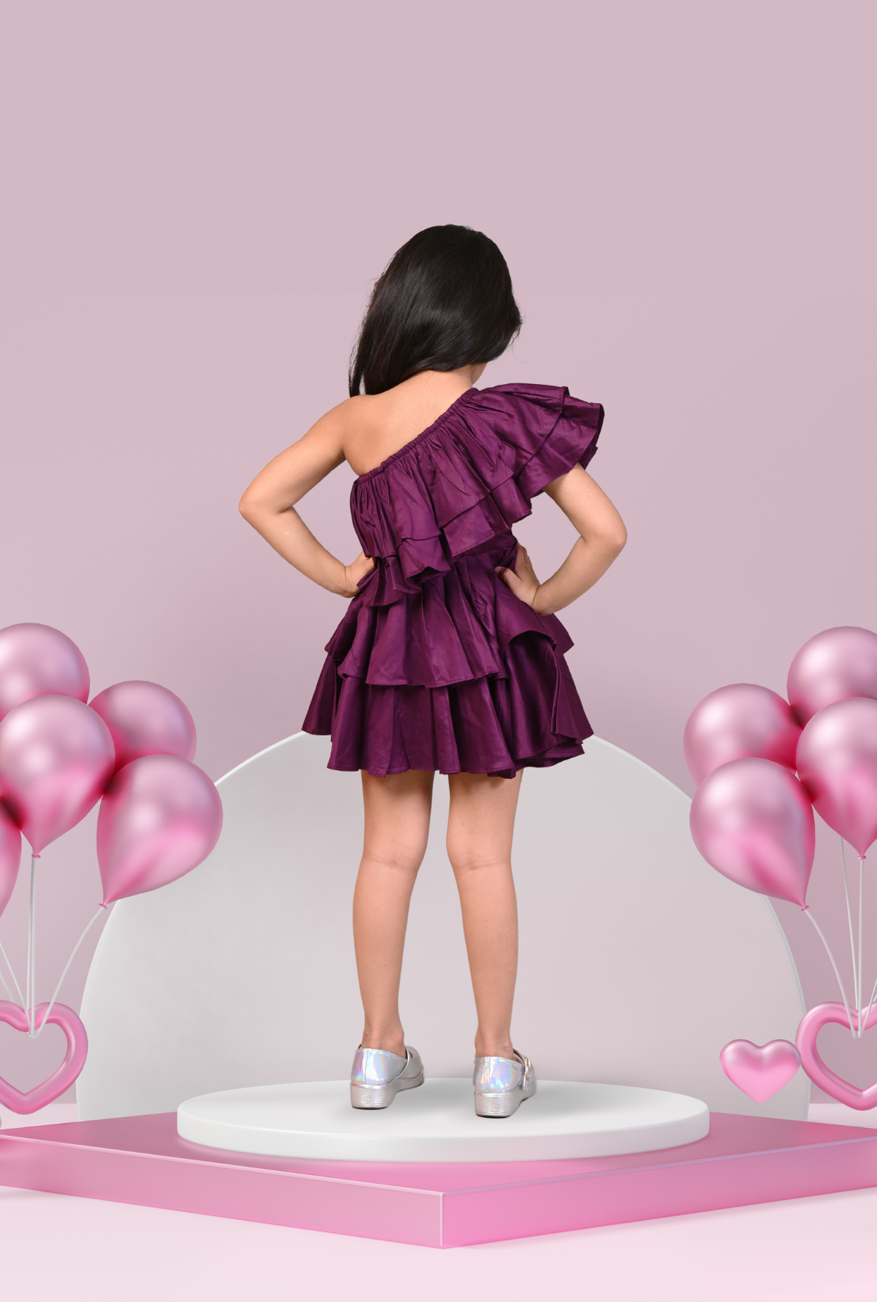 Pure Cotton Ruffled Dress