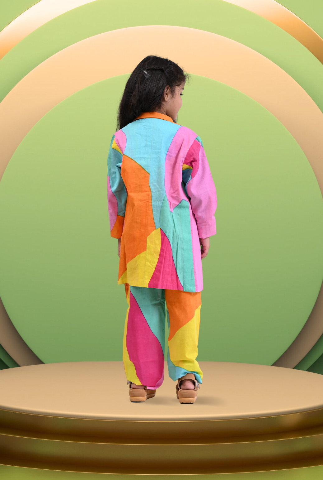 Color Block 3 Pc Set For Girl By Kiddicot