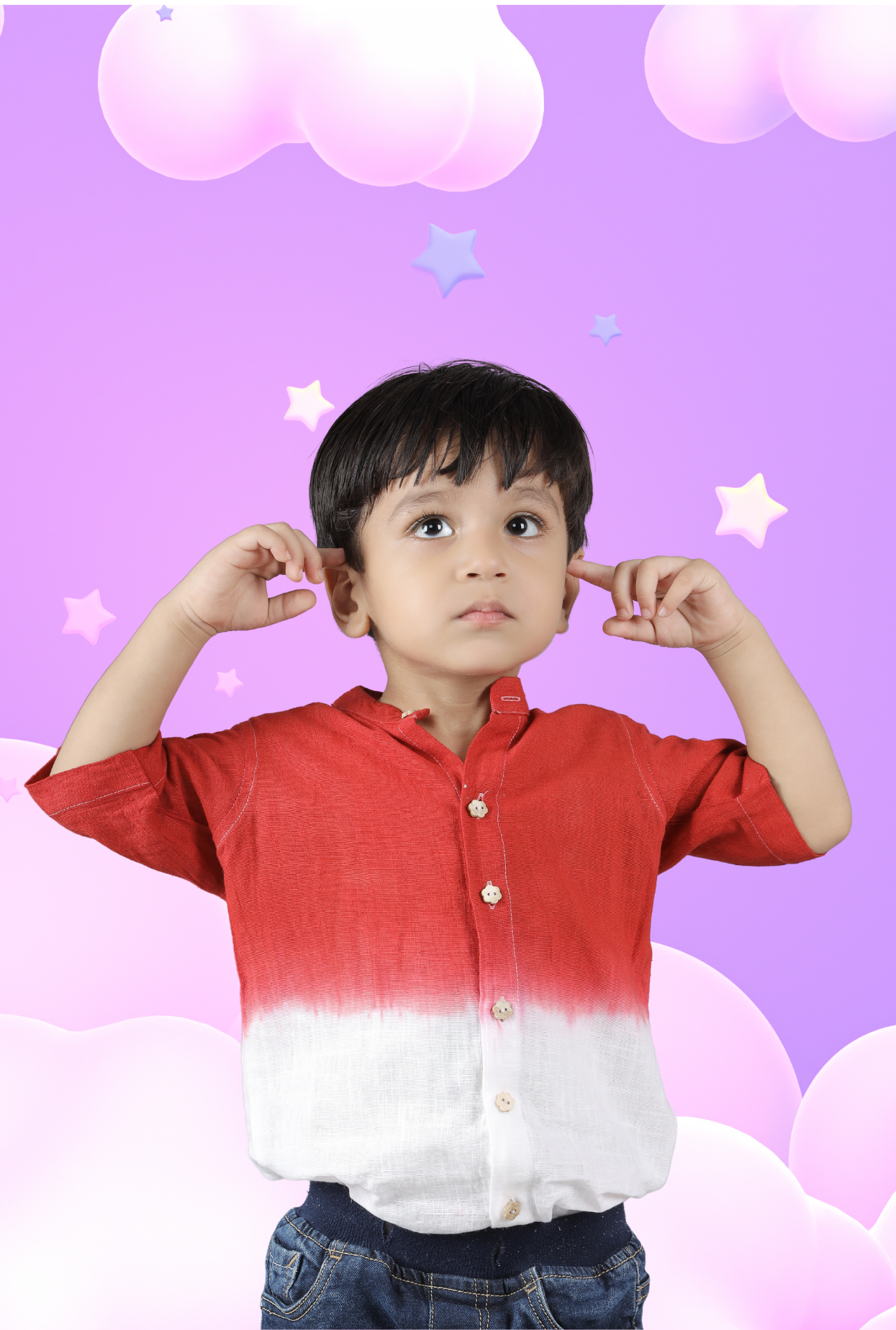 Cotton Rich Tie And Dye Shirt For Boy By Kiddicot