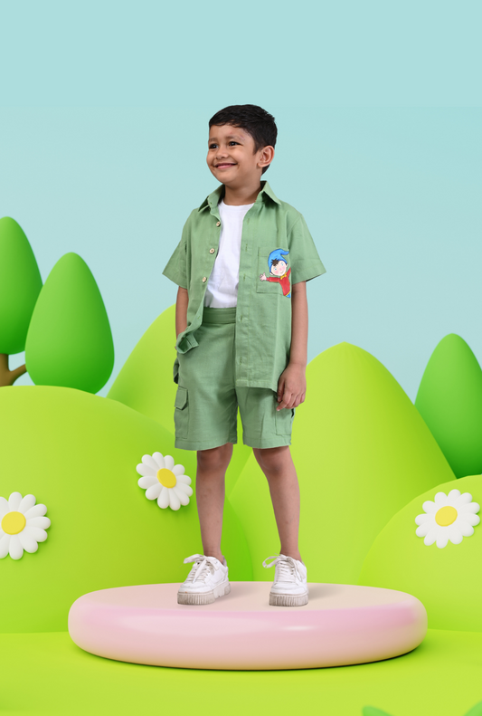 Pure Cotton 2 Pc Set For Boys By Kiddicot