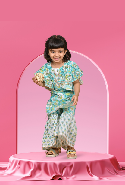 Floral Print 2 Pc Set For Girl By Kiddicot