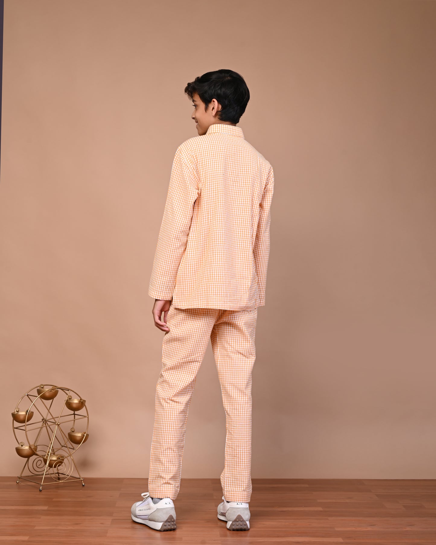 Pure Cotton Checked Shirt And Pant Set