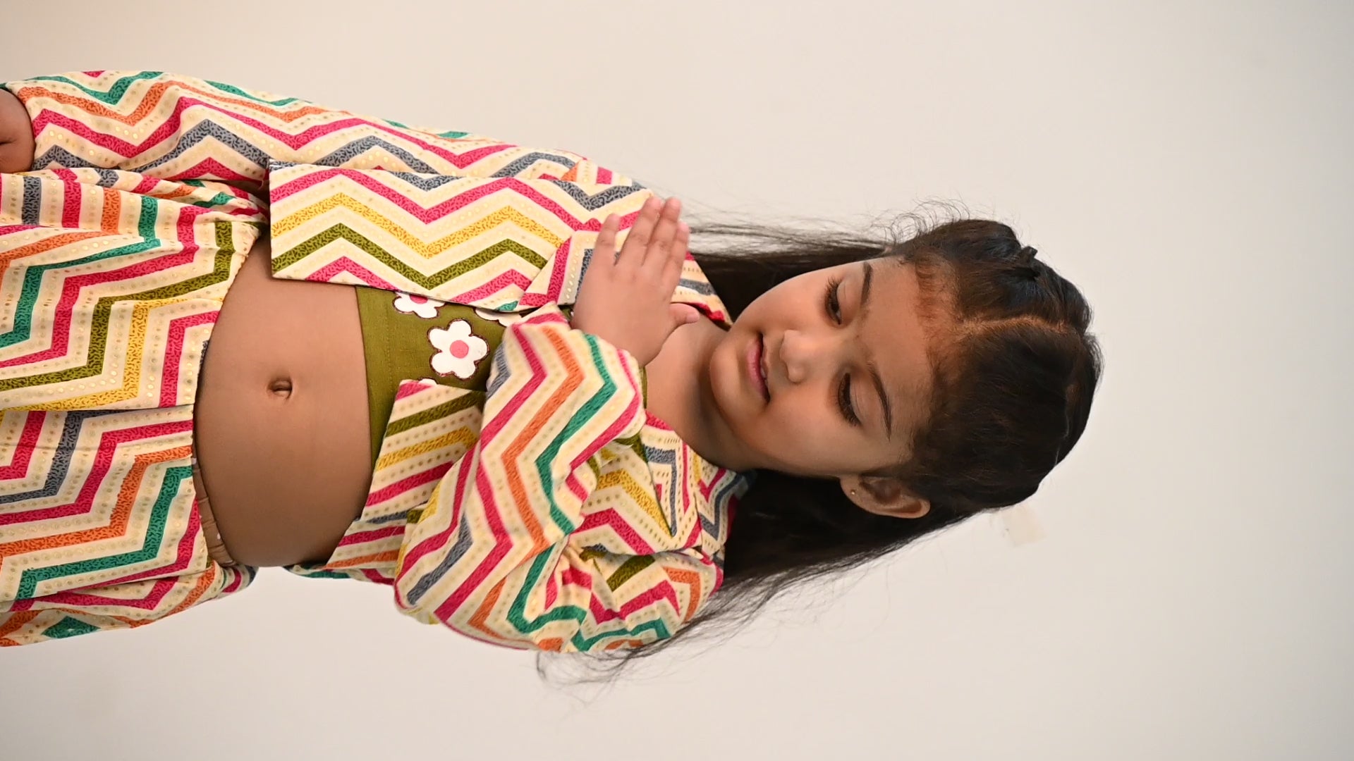 Rayon Printed 3 Pc Set For Girls By Kiddicot