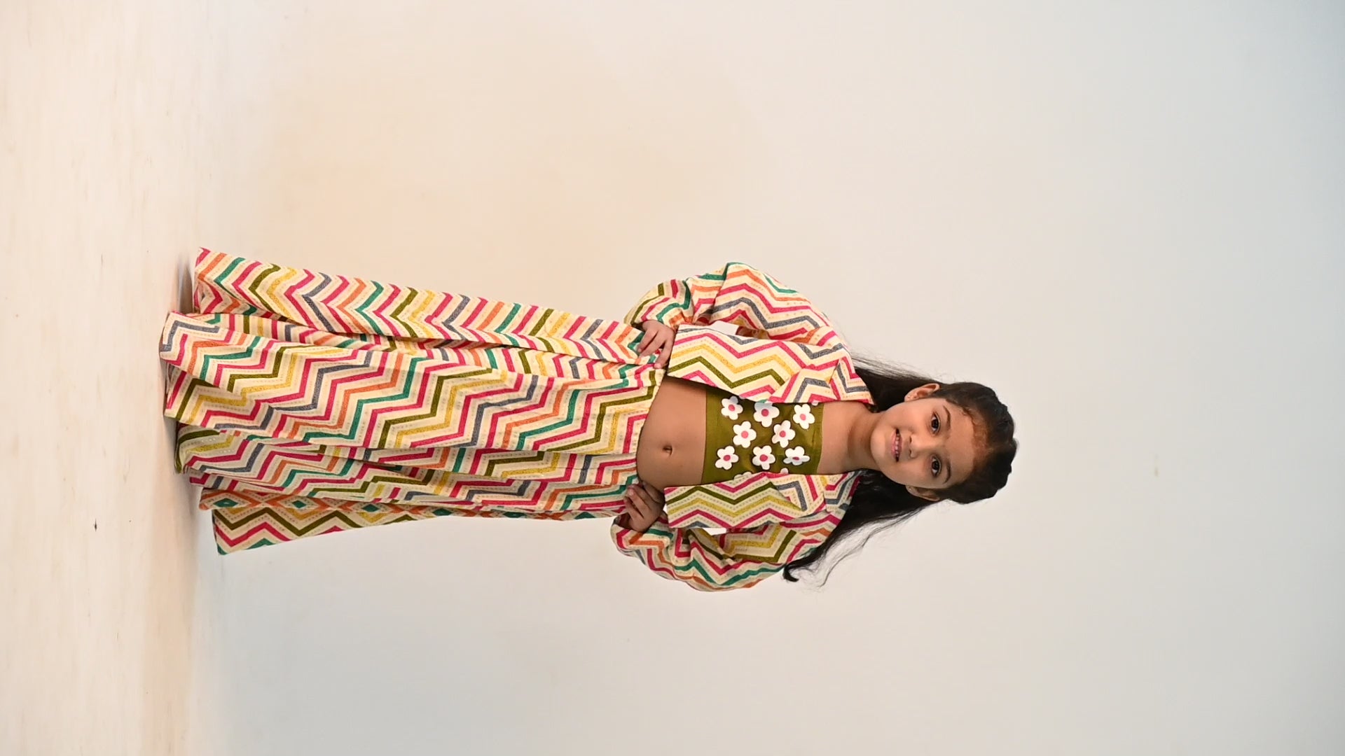 Rayon Printed 3 Pc Set For Girls By Kiddicot