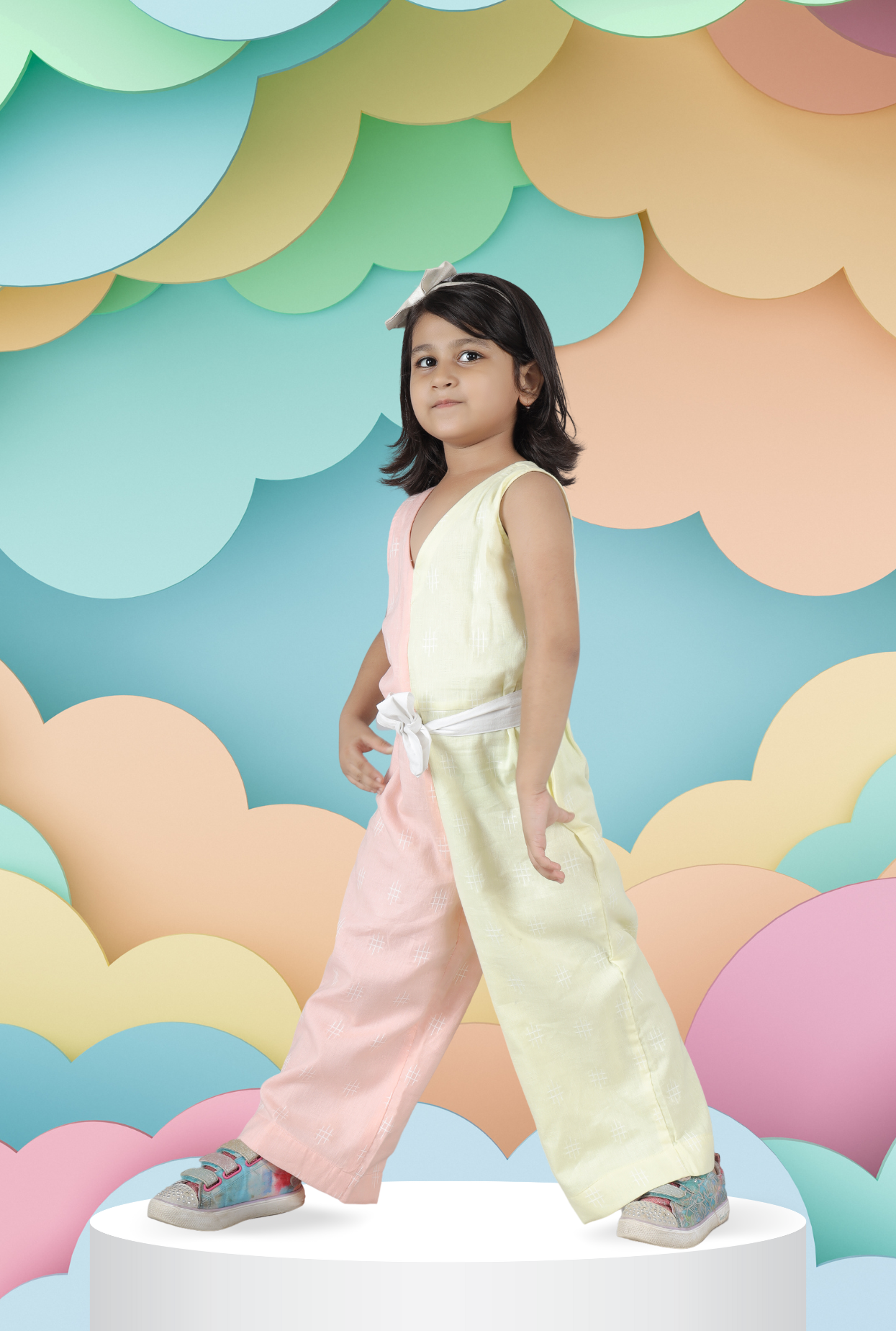 Self Design Jumpsuit For Girls By Kiddicot