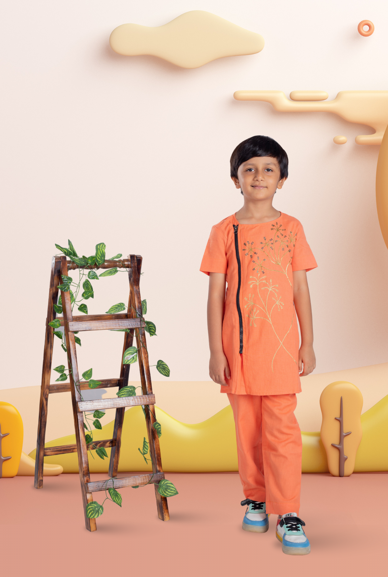 Floral Kurta With Pants For Boy By Kiddicot