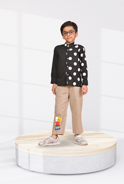 Cotton Rich Trousers For Boys By Kiddicot