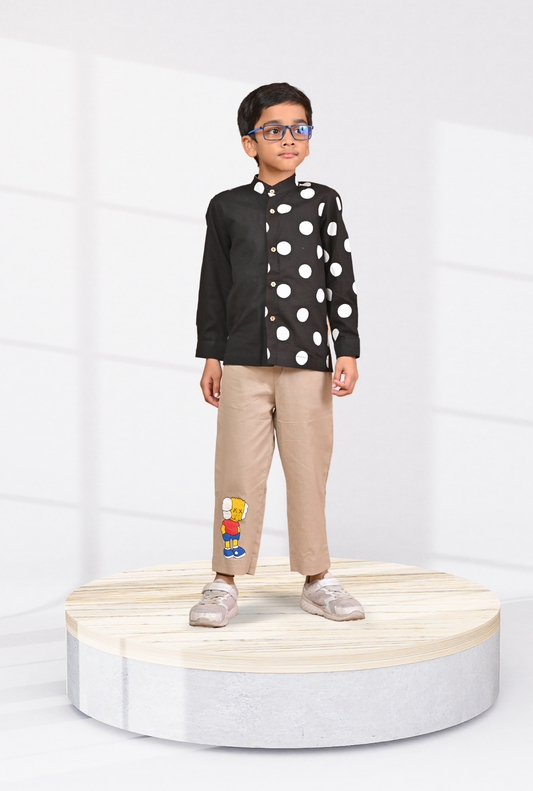 Cotton Rich Trousers For Boys By Kiddicot