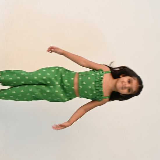 Cotton Rich Top & Bottom Outfit For Girl By Kiddicot - Video